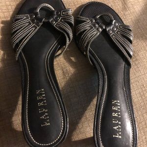 cute slip on Ralph Lauren sandals